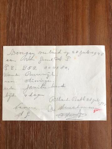 Rilland-Bath Mil. Gezag 28 Juli 1945 Provisorische doorgang  beschikbaar voor biedingen