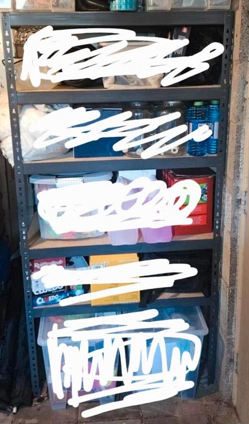 2x Mooie zilveren stellingkast met verstelbare schappen, Huis en Inrichting, Kasten | Stellingkasten, Zo goed als nieuw, Ophalen