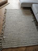 Wollen knoop tapijt 170x240, 200 cm of meer, Knoop, 150 tot 200 cm, Crème
