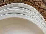 Arzberg Royal Porcelain Cannelee wit ribbel 7 diepe borden, N, N, Ophalen of Verzenden, Zo goed als nieuw