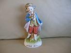Leuk brocante barok beeldje jongen 18 cm, Antiek en Kunst, Antiek | Porselein, Ophalen of Verzenden