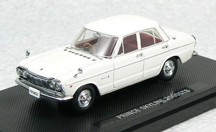 Prince Skyline 2000GTB van Ebbro 1/43 44236 wit, Hobby en Vrije tijd, Modelauto's | 1:43, Nieuw, Auto, Overige merken, Ophalen of Verzenden