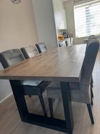 Houten eettafel (woonexpress), Ophalen of Verzenden, Zo goed als nieuw