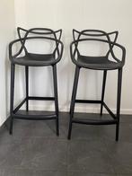 Kartell masters barkruk 2 stuks, Ophalen, Kunststof, Met voetsteun, 60 tot 90 cm