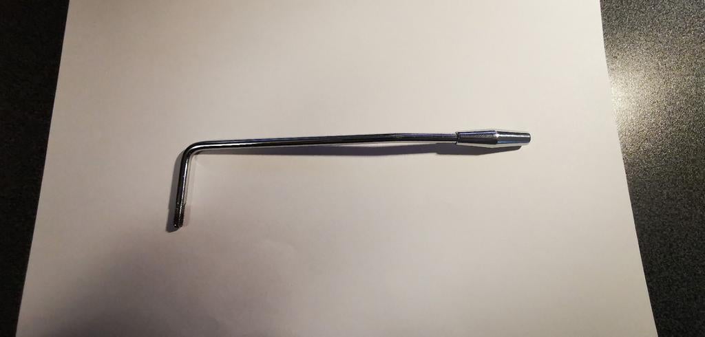 Chrome tremolobar M5 met metalen tip voor Fender etc, Muziek en Instrumenten, Ophalen of Verzenden, Gebruikt, Elektrische gitaar