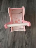 Houten poppenwagen - roze, Ophalen, Gebruikt, Meisje