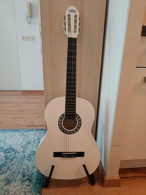 Acoustische Spaanse Gitaar - LaPaz Wit (kopen/ruilen), Muziek en Instrumenten, Snaarinstrumenten | Gitaren | Akoestisch, Zo goed als nieuw
