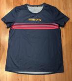 Saucony - Elite short sleeve shirt blauw - maat L, Blauw, Maat 42/44 (L), Nieuw, Ophalen of Verzenden