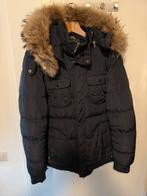 Winterjas met echte dikke bontkraag, Ophalen of Verzenden, Zo goed als nieuw, Blauw