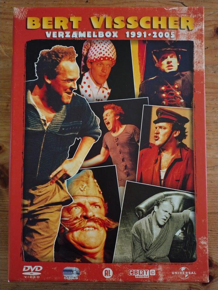 Bert Visscher Verzameling 1991-2005 Boxset, Cd's en Dvd's, Dvd's | Cabaret en Sketches, Zo goed als nieuw, Stand-up of Theatershow