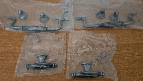 Knop en greep voor bv lade. Kleur antiek zilver.Van zamac., Huis en Inrichting, Kasten | Ladekasten, Nieuw, Minder dan 100 cm
