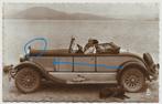 Chrysler 1931 foto kaart oldtimer auto hond, Ophalen of Verzenden, 1920 tot 1940, Gelopen, Voertuig