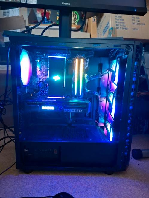 Game PC Ryzen5 5600, 1TB ssd, gpu 3060ti, 32gb ram, etc., Computers en Software, Desktop Pc's, Gebruikt, 3 tot 4 Ghz, SSD, 32 GB