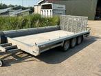 Hulco tridem drieas Machinetransporter !!, Auto diversen, Aanhangers en Bagagewagens, Ophalen of Verzenden, Zo goed als nieuw