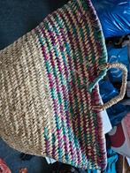 Nieuwe rieten tas met patroon, Huis en Inrichting, Woonaccessoires | Schalen en Manden, Mand, Nieuw, Ophalen of Verzenden, Riet