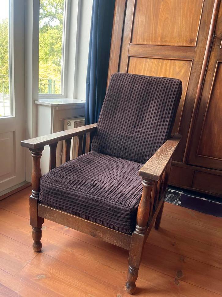 Antieke Verstelbare Rookstoel, Antiek en Kunst, Antiek | Meubels | Stoelen en Banken, Ophalen