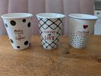 Schattige espresso kopjes, Huis en Inrichting, Keuken | Servies, Ophalen of Verzenden, Zo goed als nieuw, Overige stijlen, Kop(pen) en/of Schotel(s)