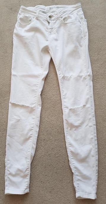 Skinny broek maat s wit rekstof dames kleding broeken   beschikbaar voor biedingen