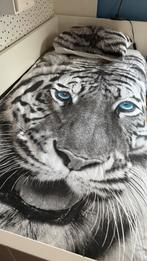 Eenpersoons Dekbedovertrek- tijger, Dekbedovertrek, Ophalen of Verzenden, Zo goed als nieuw, Overige kleuren