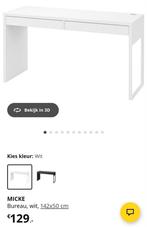 Ikea bureau Micke met bijbehorende ladenkast., Ophalen, Zo goed als nieuw, Bureau