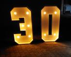 Jubileum verlichte cijfers, Hobby en Vrije tijd, Feestartikelen | Verhuur, Ophalen, Gebruikt, Geboorte of Huwelijk