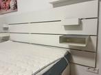 IKEA Brimnes bedeinde/hoofbord met 4 kastjes, Ophalen, Gebruikt, Wit, Tweepersoons