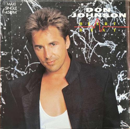 Don Johnson - Heartbeat (Maxi Single), Cd's en Dvd's, Vinyl Singles, Gebruikt, Maxi-single, Pop, 12 inch, Ophalen of Verzenden