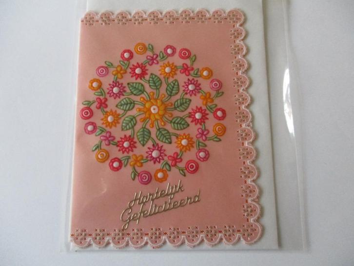 nr 29 pergamano mandala felicitatie kaart, Hobby en Vrije tijd, Kaarten | Zelfgemaakt, Nieuw, Overige thema's, Ophalen of Verzenden