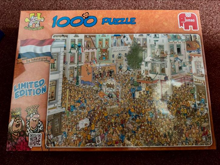 Jan van Haasteren puzzel limited edition de inhuldiging, Hobby en Vrije tijd, Denksport en Puzzels, Zo goed als nieuw, Legpuzzel