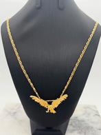 Prachtige valkenoogschakel ketting met eagle hanger 60 cm, Met hanger, Nieuw, Ophalen of Verzenden, Nvt