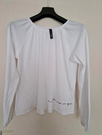 10Days Wit T-shirt Lange Mouw - Maat 1 beschikbaar voor biedingen