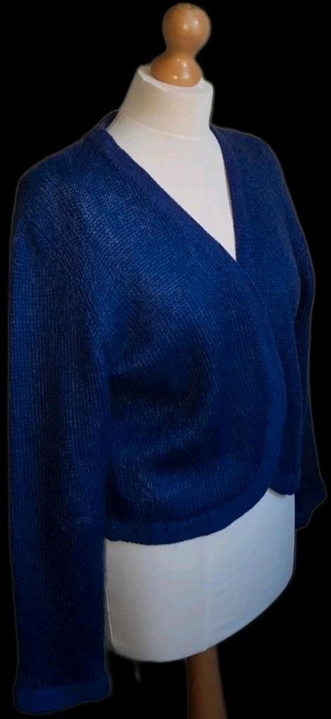 Paars mohair cardigan / vest., Kleding | Dames, Truien en Vesten, Zo goed als nieuw, Paars, Ophalen of Verzenden