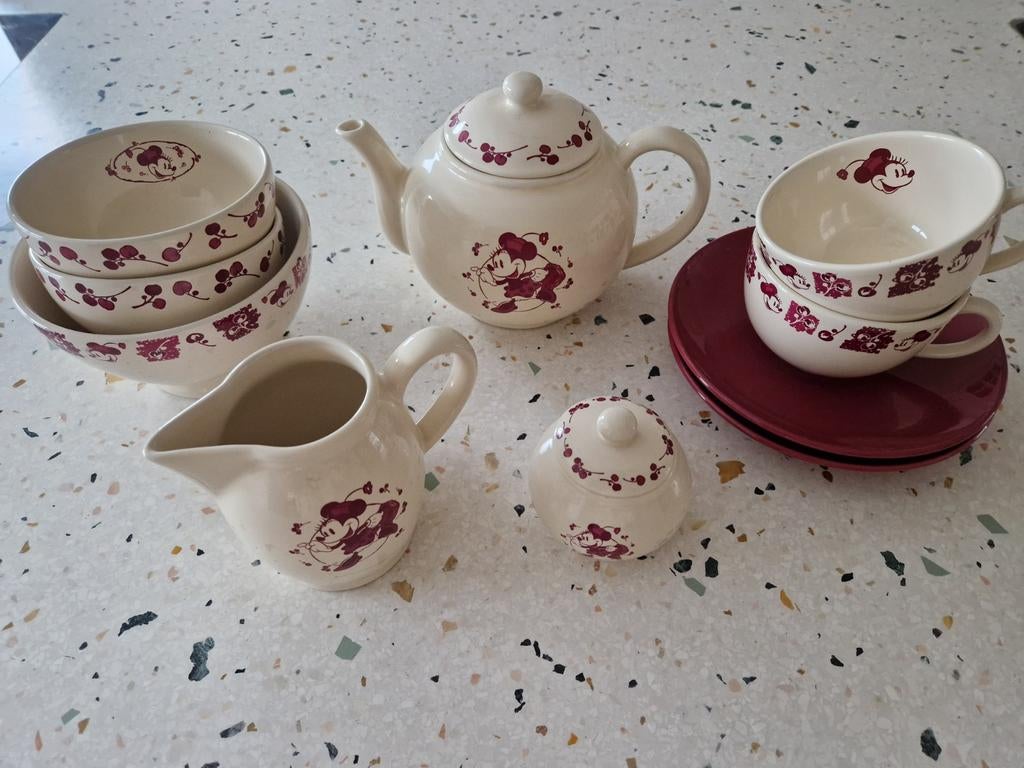 Minnie Mouse Theeservies Compleet Disneyland, Ophalen of Verzenden