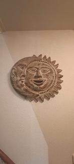 Stenen Ophangbord Maan en Zon, Ophalen of Verzenden