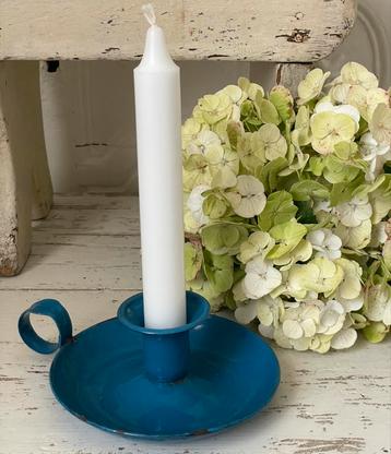 Emaille oude blaker blauw  beschikbaar voor biedingen
