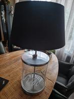 Riviera Maison Staande Lamp met Zwarte Kap, Ophalen of Verzenden, Landelijk, Zo goed als nieuw, Glas