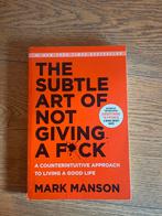 The Subtle Art of Not Giving a F*ck - Mark Manson, Boeken, Ophalen of Verzenden, Zo goed als nieuw, Overige onderwerpen