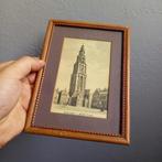 Ansichtkaart 1929 Martini Toren Groningen Ingelijst Vintage, Verzenden, 1920 tot 1940, Ongelopen, Groningen