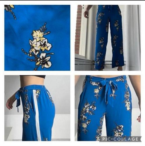 Palazzo broek van Only maat S/M, Kleding | Dames, Broeken en Pantalons, Zo goed als nieuw, Maat 38/40 (M), Blauw, Ophalen of Verzenden