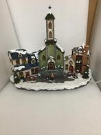 Verlicht Kerstdorp met Kerk, Diversen, Kerst, Ophalen of Verzenden, Zo goed als nieuw