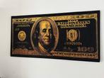 Schilderij 100 dollar biljet, Ophalen