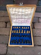 Oud schaakspel met marmere inleg, Antiek en Kunst, Ophalen of Verzenden