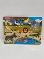 Houten puzzel safari dieren, Ophalen of Verzenden, Minder dan 10 stukjes, Nieuw, Van hout