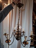 Koperen kroonlamp, Ophalen, Gebruikt, Metaal