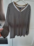 EXCELLENT tuniek met V-hals en leuk patroon van Travelstof, EXCELLENT, Zwart, Maat 46/48 (XL) of groter, Ophalen of Verzenden