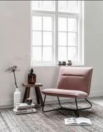 Troubadour Lotus velvet roze fauteuil, Huis en Inrichting, Fauteuils, Ophalen, Zo goed als nieuw, 75 tot 100 cm, Stof