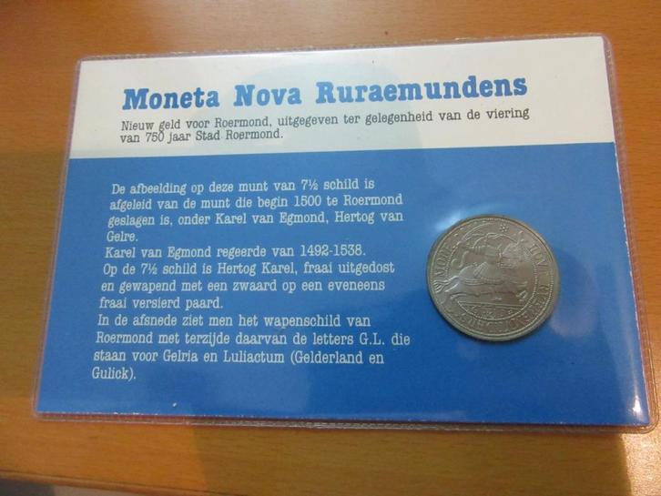 Roermond 7,5 schild 1982 / fdc in originele verpakking roe, Postzegels en Munten, Penningen en Medailles, Overige materialen, Verzenden