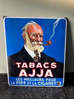 Stokoud emaille AJJA bord. 56,5 x 66,5 cm. 1935., Ophalen of Verzenden, Gebruikt, Reclamebord