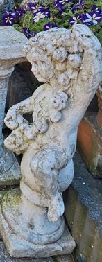 Mooi tuinbeeld  engel met bloemen, Ophalen