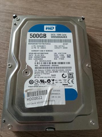 Western Digital Harde Schijf 500 GB beschikbaar voor biedingen